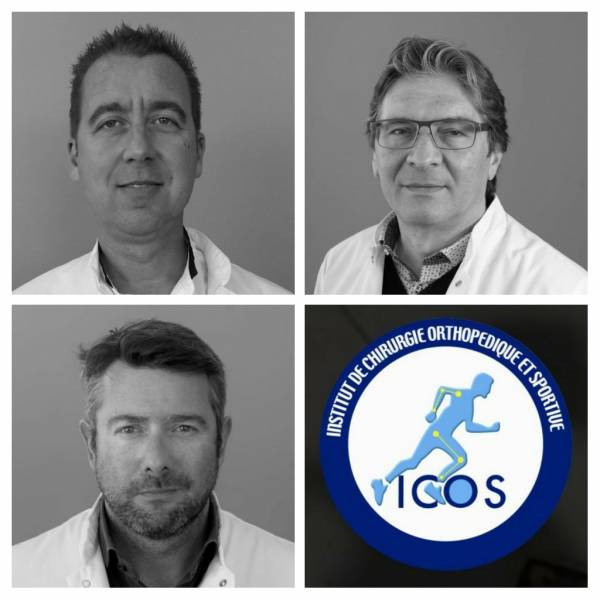 Dr Jean-Marc Buord, Dr Christophe Cermolacce, Dr Emmanuel Richelme, chirurgiens orthopédistes et traumatologues à l'Institut de Chirurgie Orthopédique Sportive à Marseille 